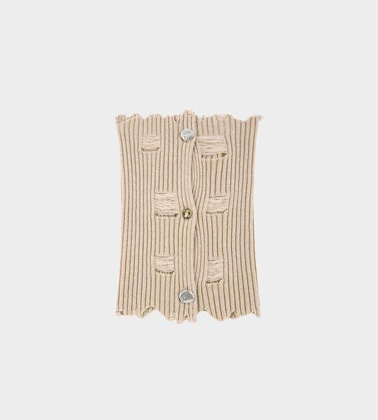 Roghen Wool Neck Warmer Beige