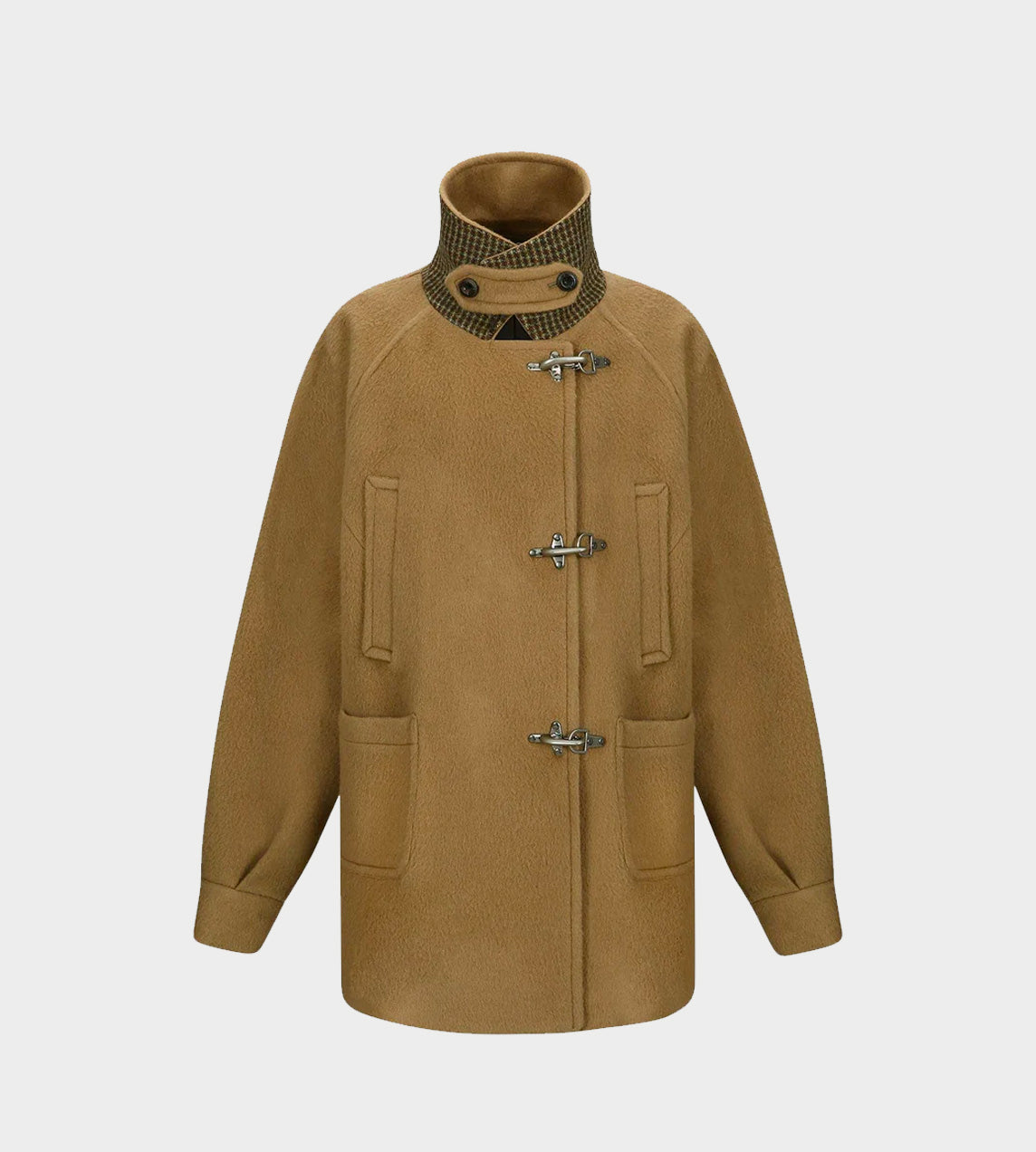 Oversized Pea Coat Brown