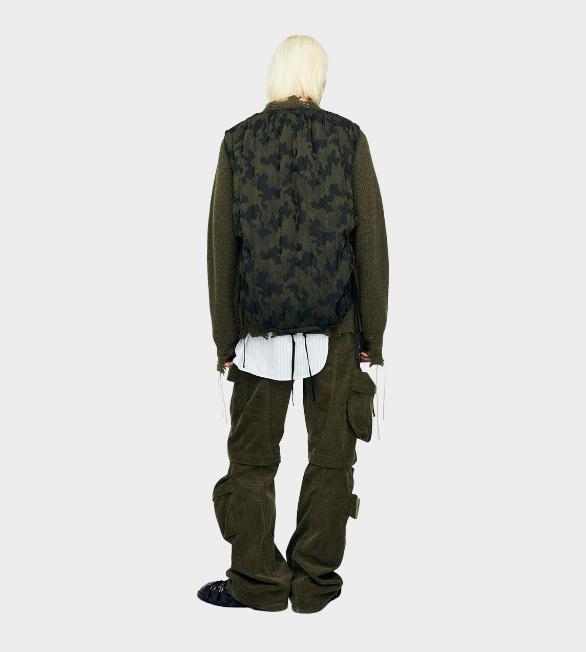 ANDERSSON BELL - Camouflage Padded Turtle Vest Green