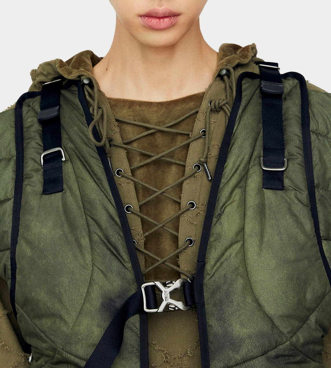 ANDERSSON BELL - Marble Padded Vest Green