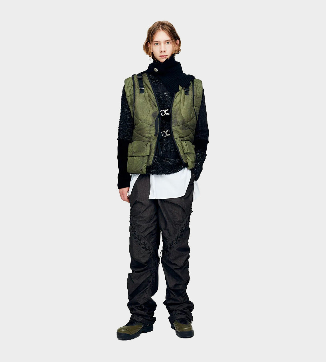 ANDERSSON BELL - Marble Padded Vest Green