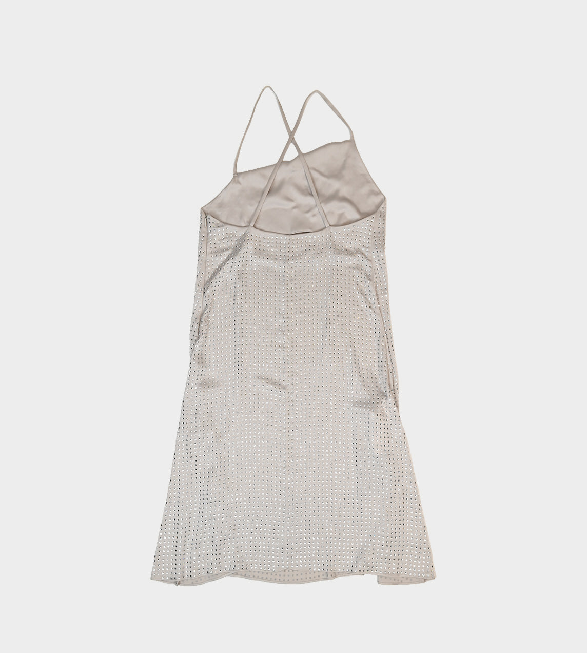 Sequin Slip Dress Pale Beige