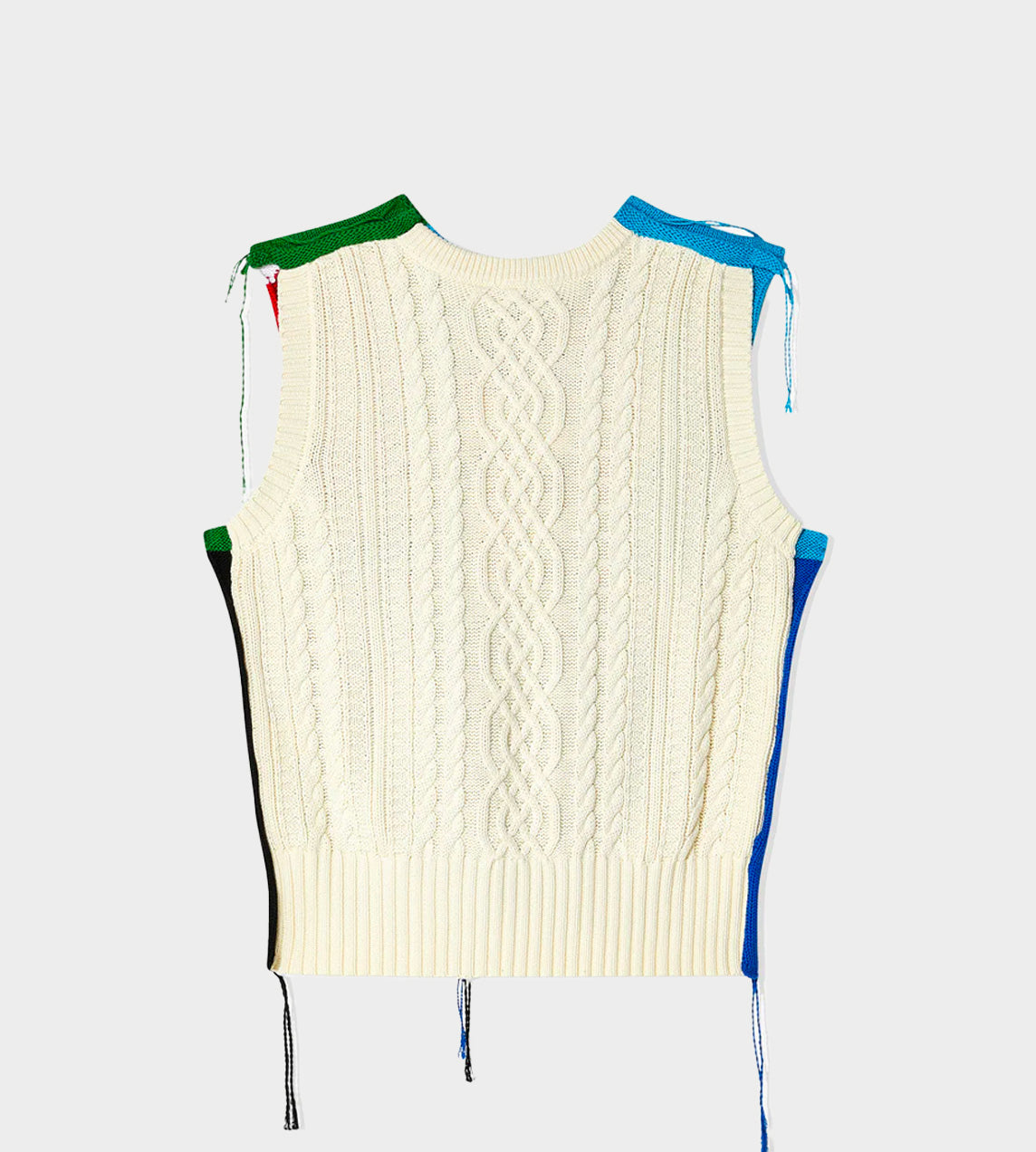 Patch Cable Knit Vest Multi