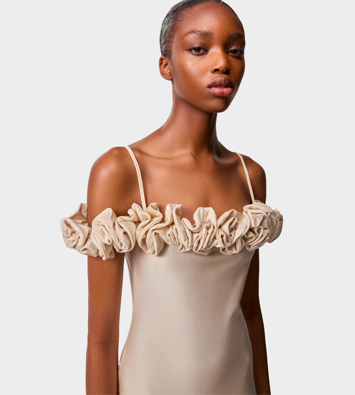 COPERNI - Ruffle Dress Beige