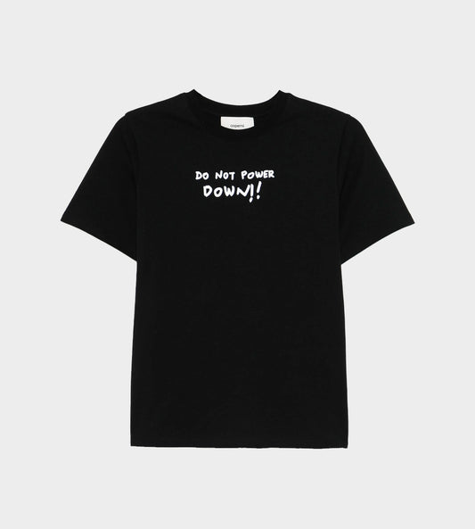 Power Down Boxy Tee Blk