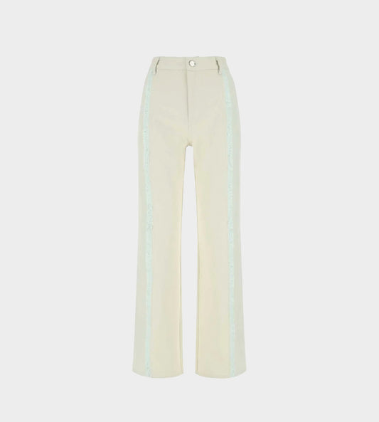 Dion Lee - Frayed Two Tone Jeans Natural