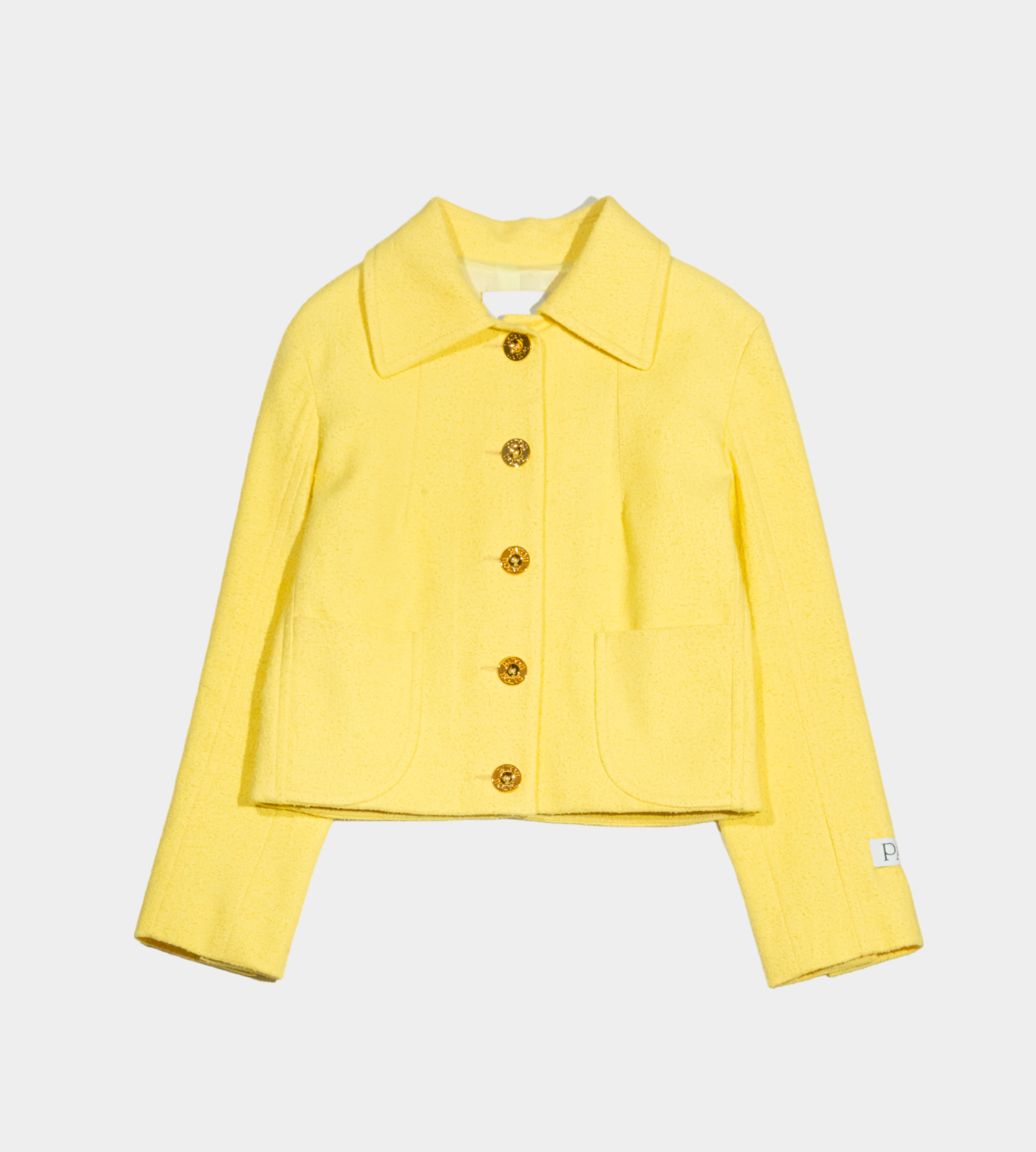 Patou - Tweed Tailored Short Jacket Mimosa