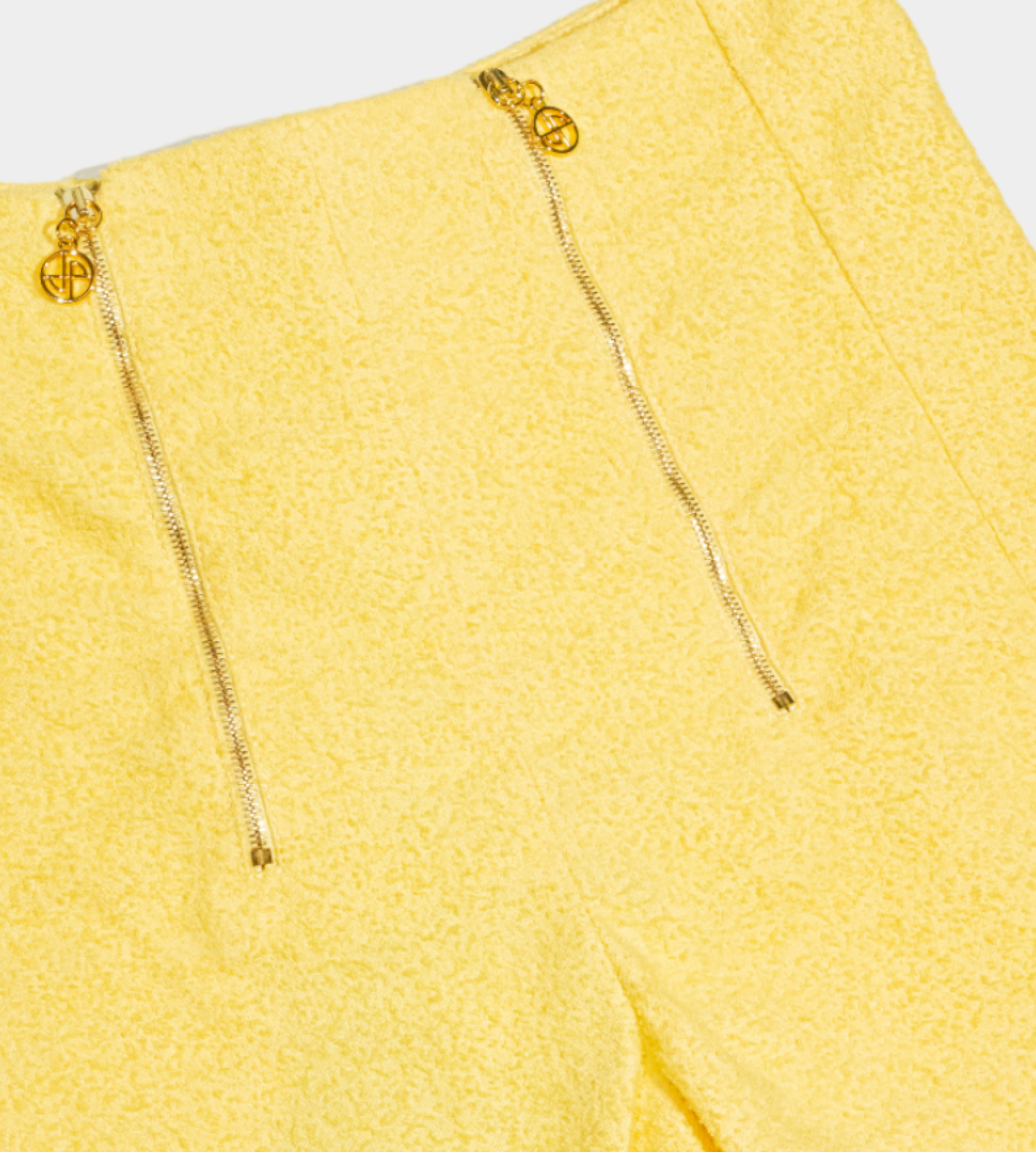 Patou - Zipper Mini Shorts Mimosa