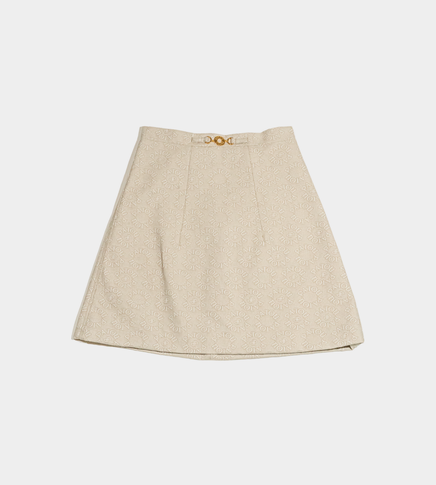 Patou - Medallion Jacquard Skirt Beige