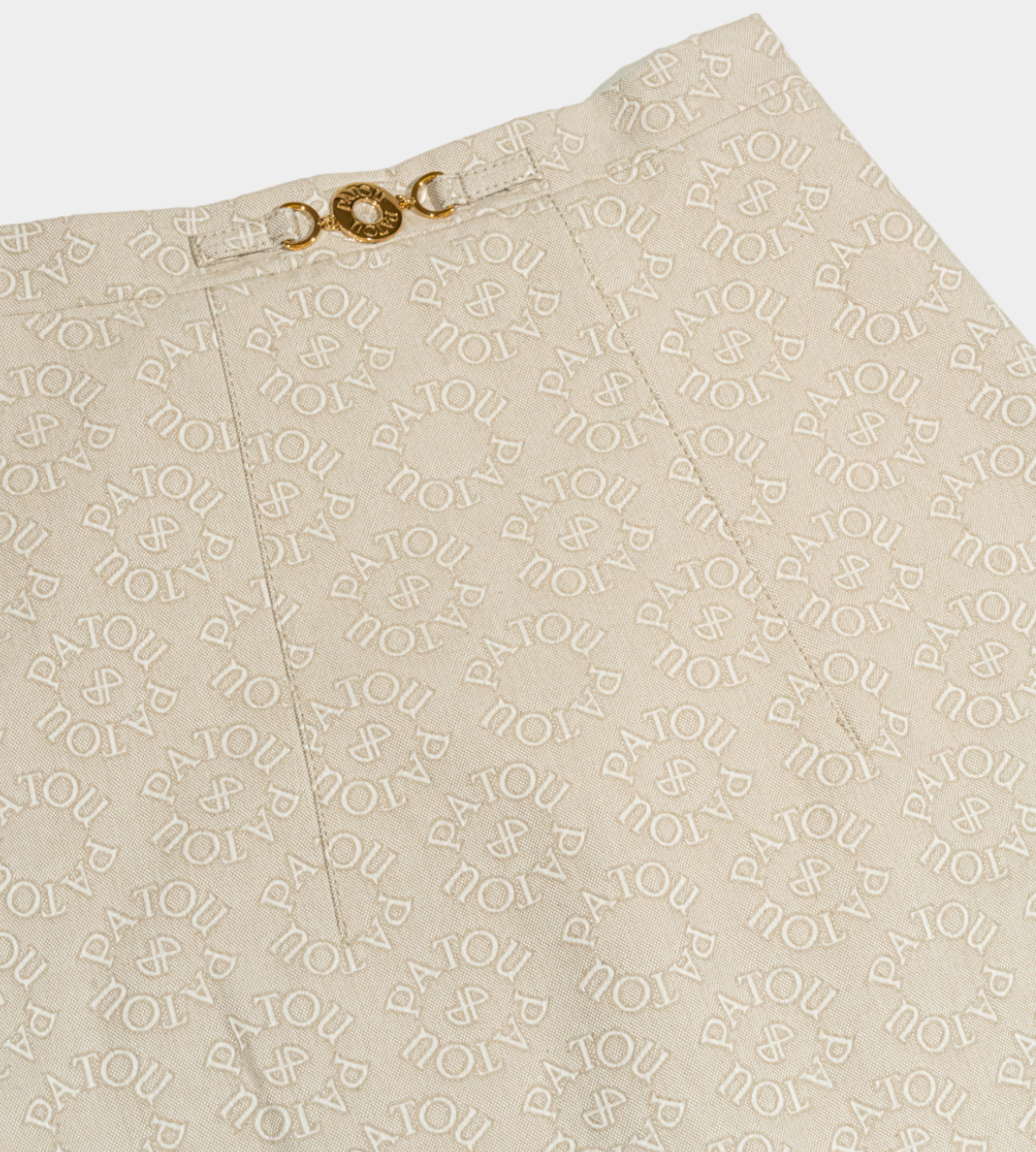 Patou - Medallion Jacquard Skirt Beige