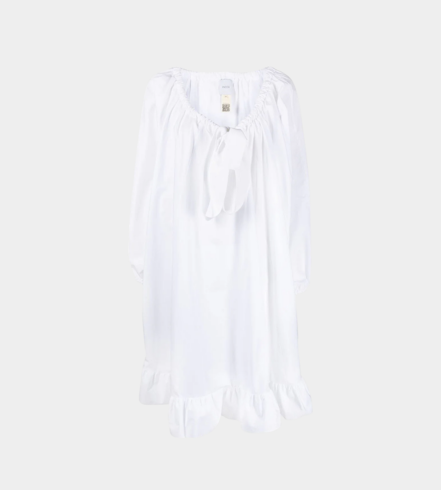 Patou - Grosgrain Frill Dress White