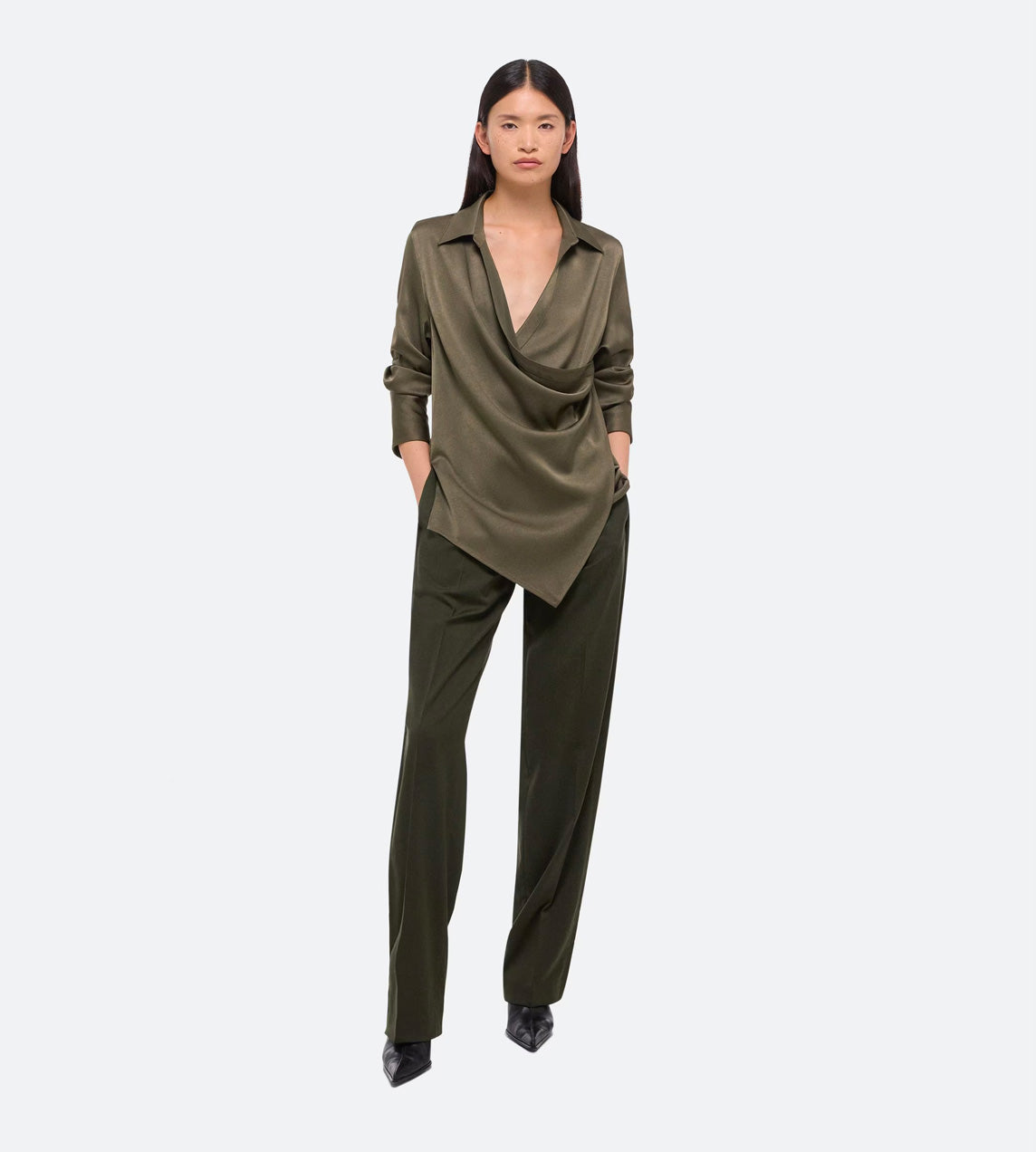 Helmut Lang - Wrap Relax Shirt Olive