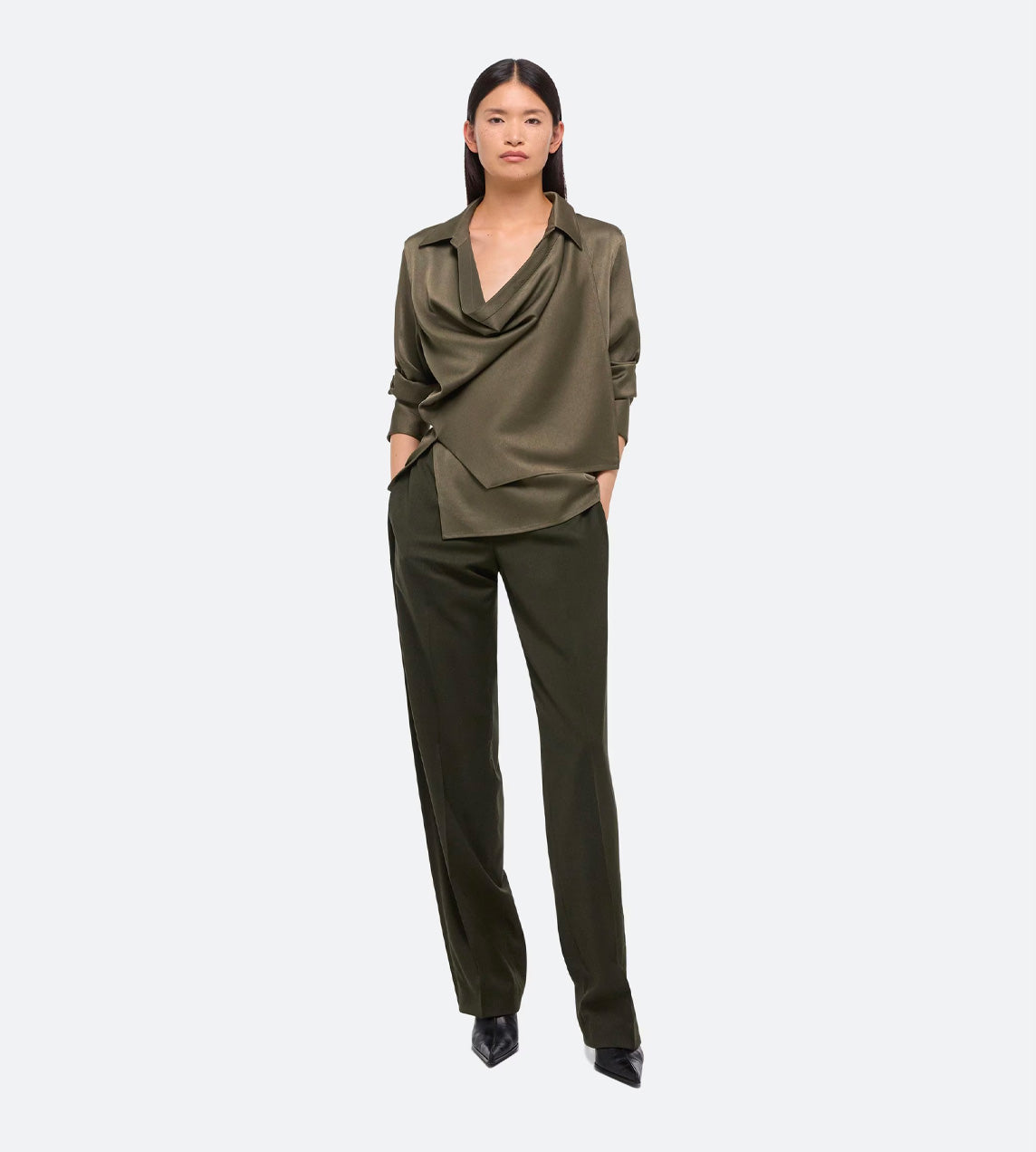 Helmut Lang - Wrap Relax Shirt Olive