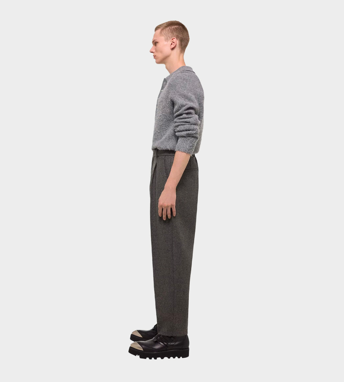 Helmut Lang - Crop Zoot Pants Grey