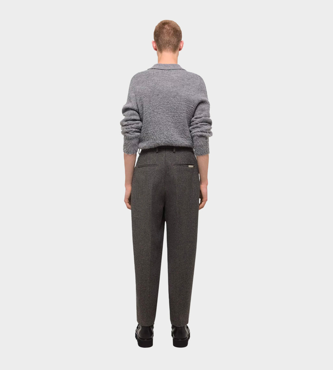 Helmut Lang - Crop Zoot Pants Grey