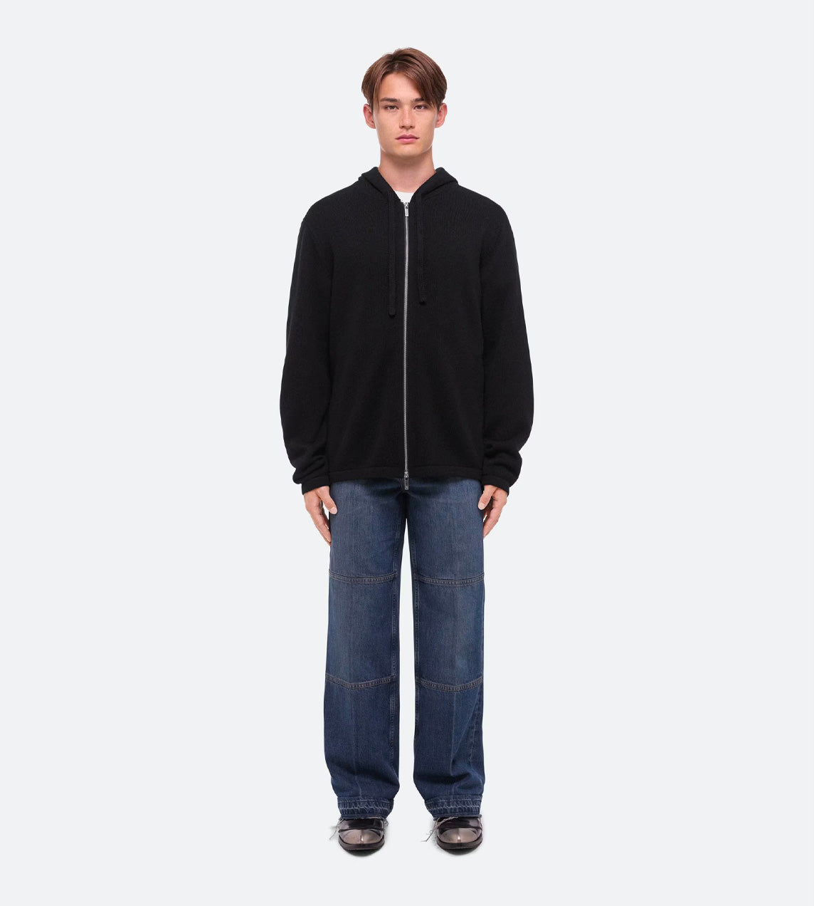 Helmut Lang - Mohawk Full Zip Hoodie Blk