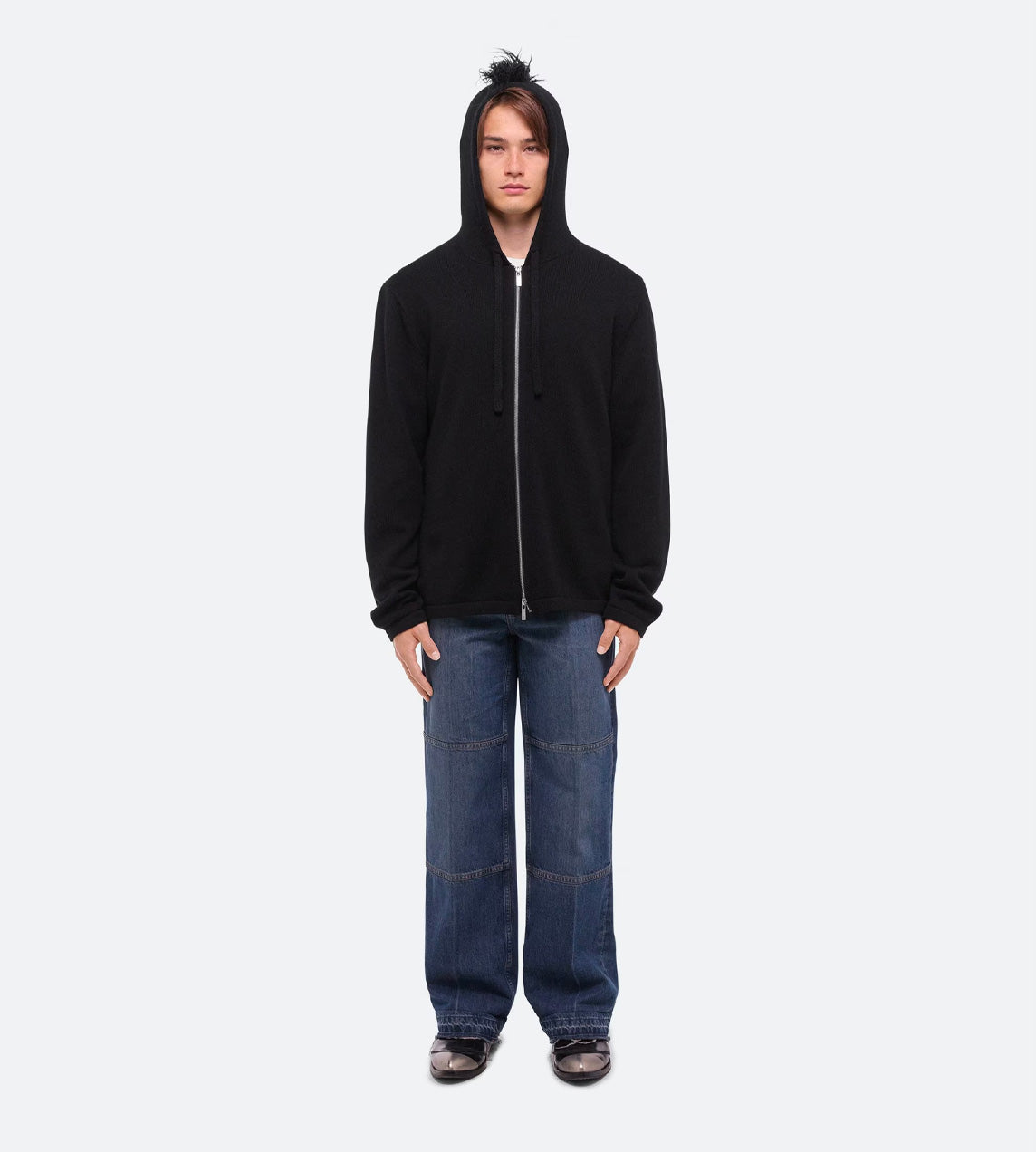 Helmut Lang - Mohawk Full Zip Hoodie Blk