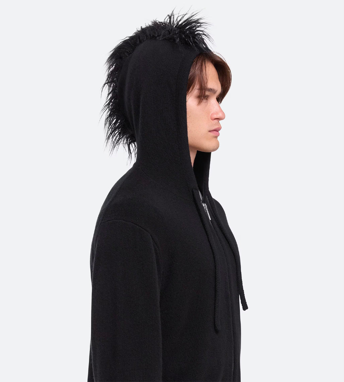 Helmut Lang - Mohawk Full Zip Hoodie Blk