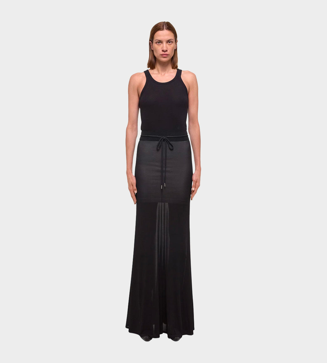 Hosiery Maxi Skirt Blk