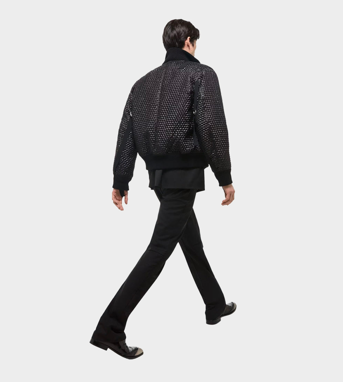 Seatbelt Bubble Wrap Bomber Blk