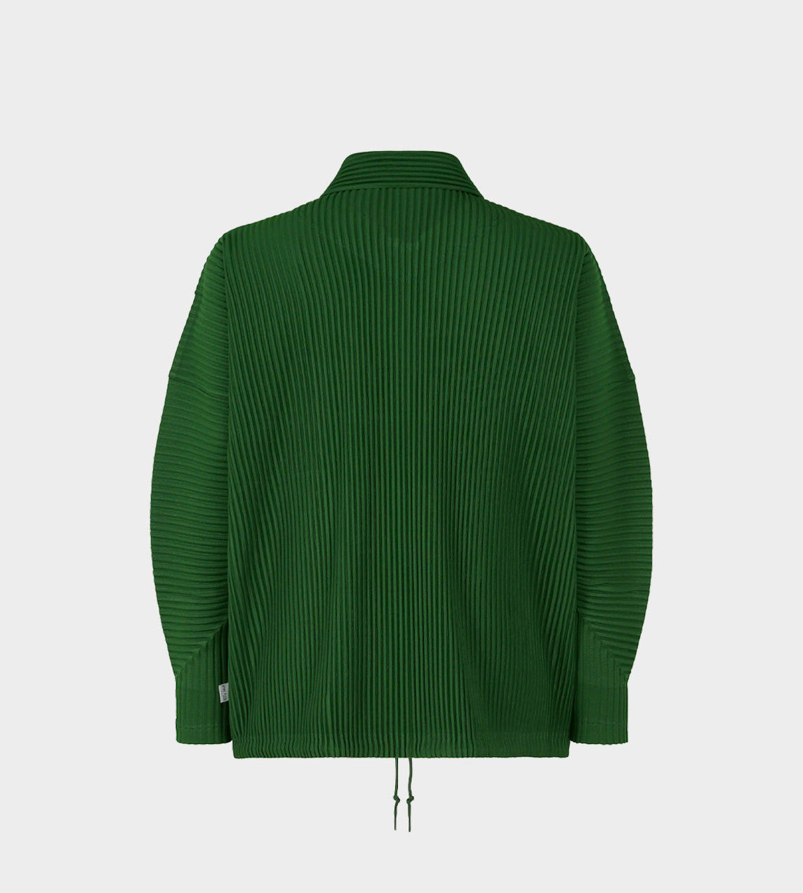 Pleated LS Polo Jacket Green