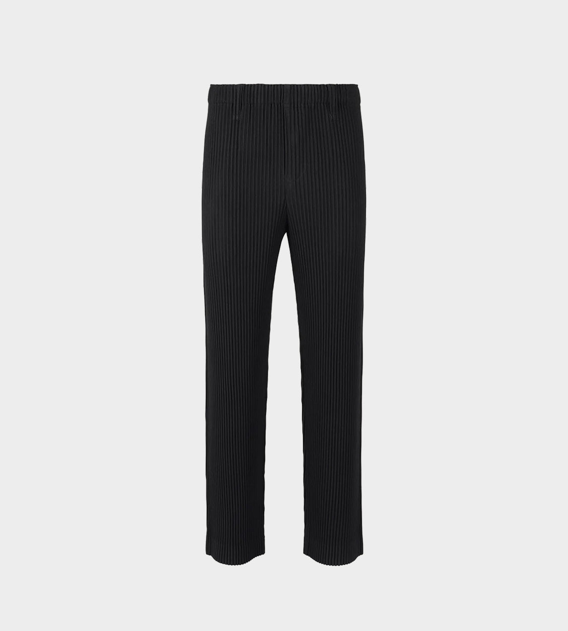 Homme Plisse Issey Miyake - Basic Pleated Straight Leg Pants Black