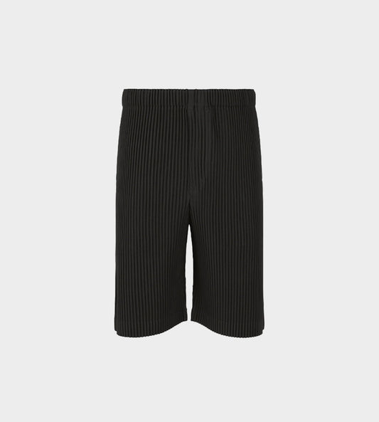 Aug Pleated Shorts Blk