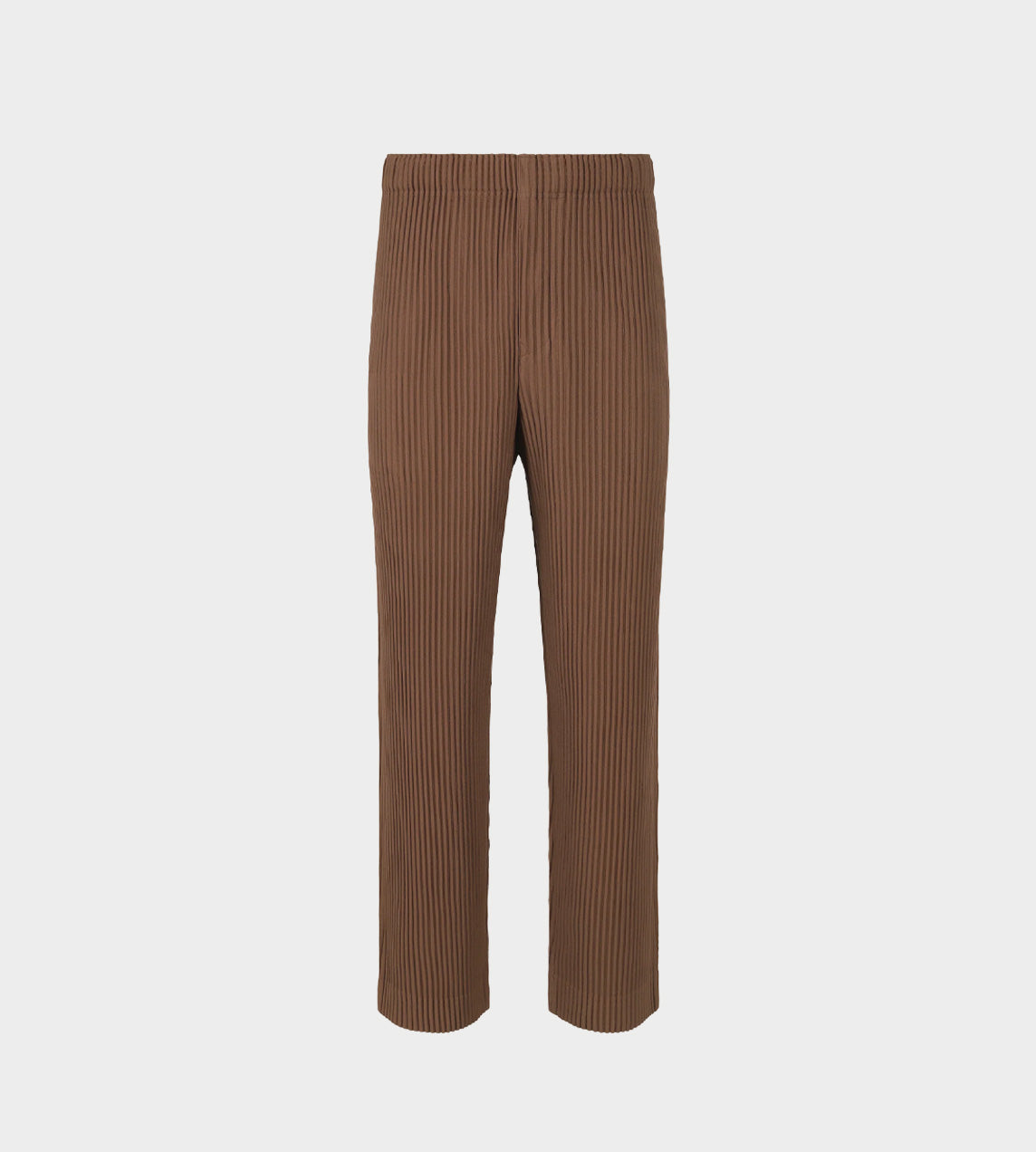 HOMME PLISSE - Pleated Sepia Brown Pants