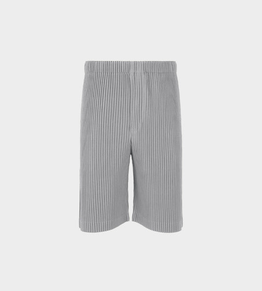 Aug Pleated Shorts Gray