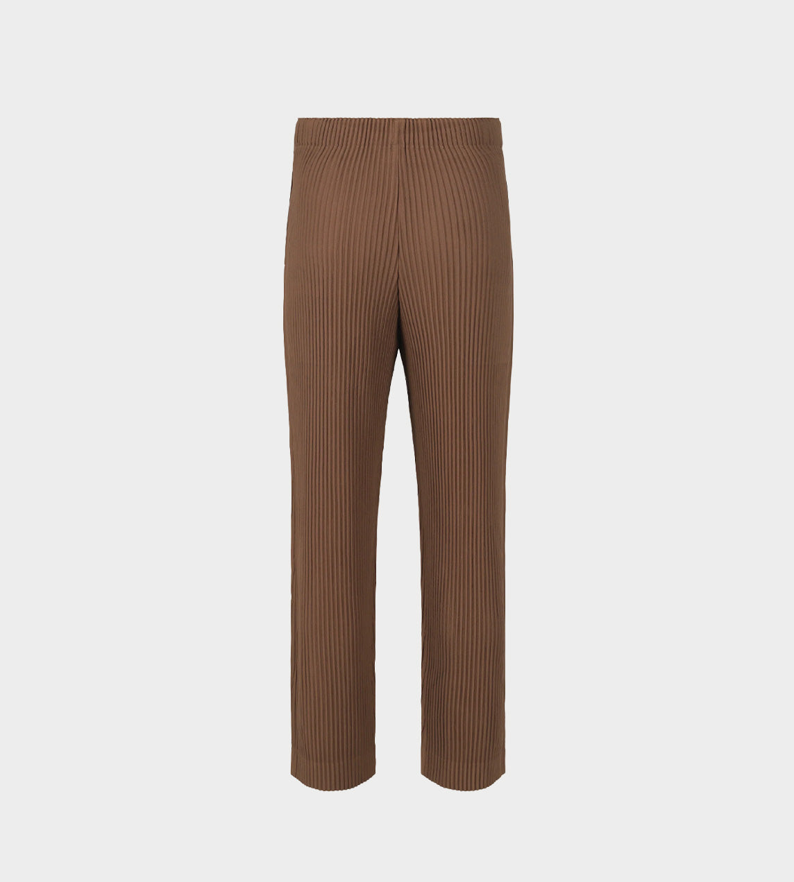 HOMME PLISSE - Pleated Sepia Brown Pants