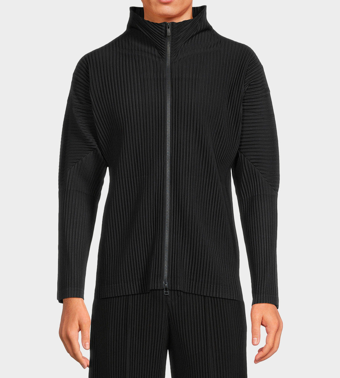 Homme Plisse Issey Miyake - Basic Zip Front Jacket Black