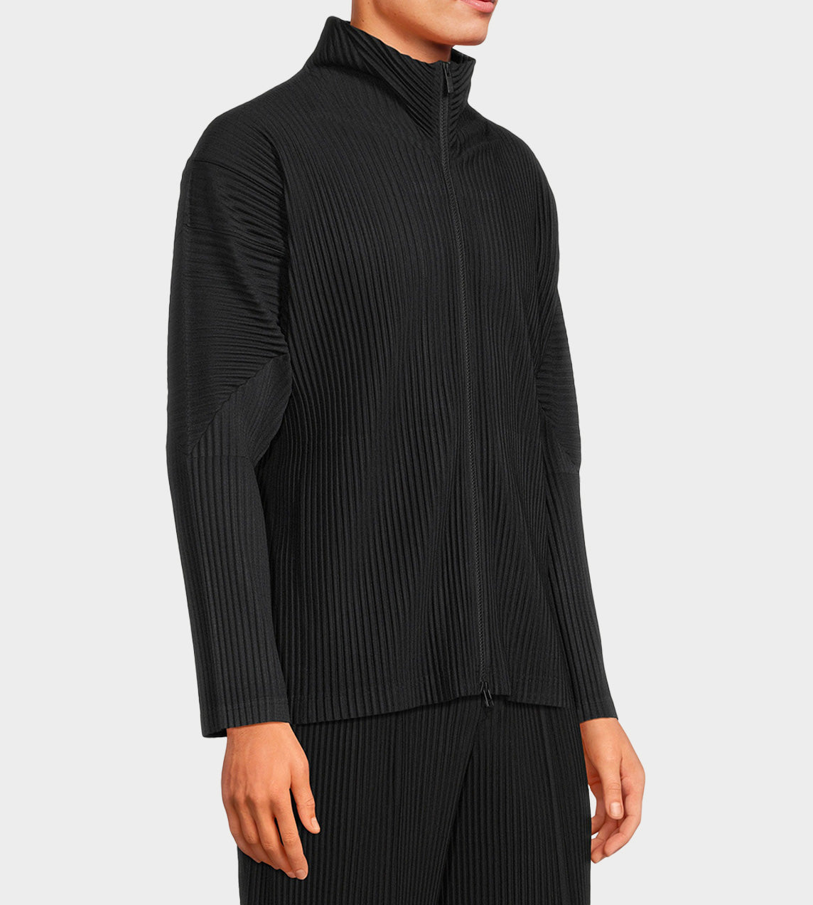 Homme Plisse Issey Miyake - Basic Zip Front Jacket Black