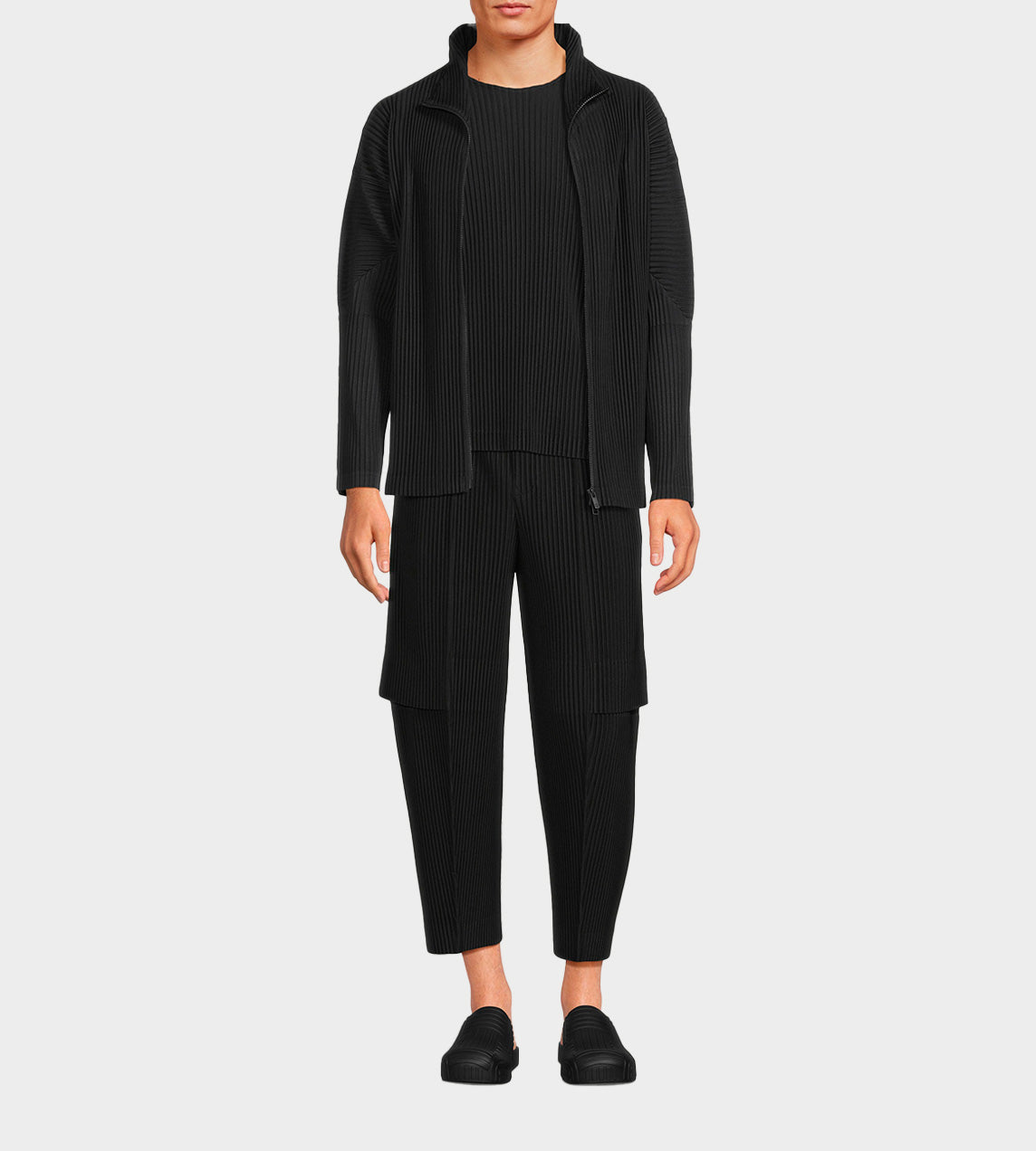 Homme Plisse Issey Miyake - Basic Zip Front Jacket Black