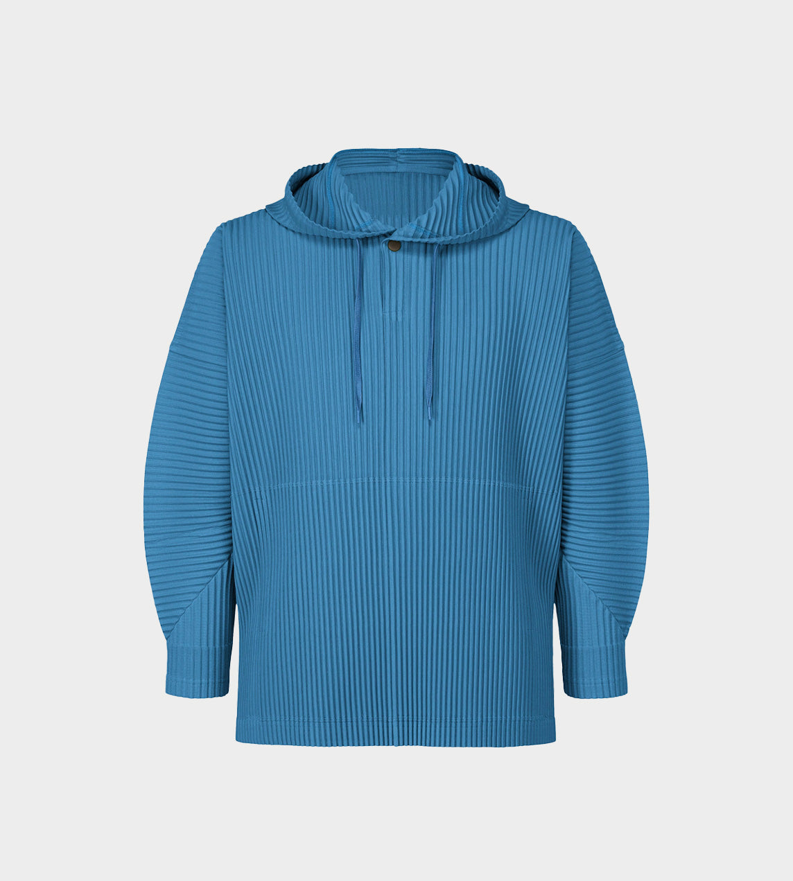 Pleated MC Hoodie Blue