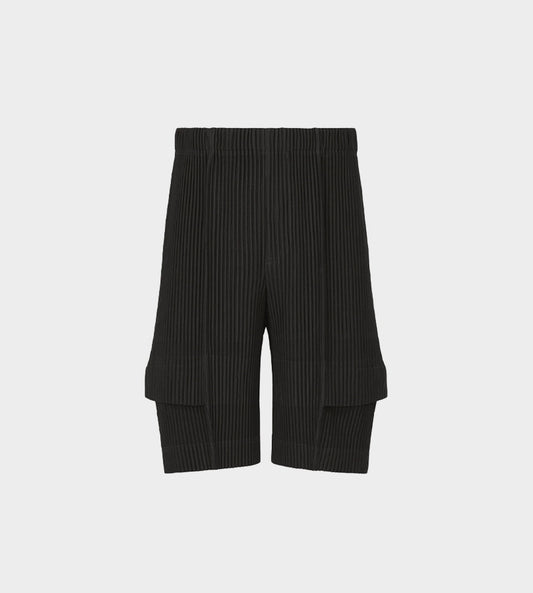 Homme Plisse - Cargo Pleated Shorts Black