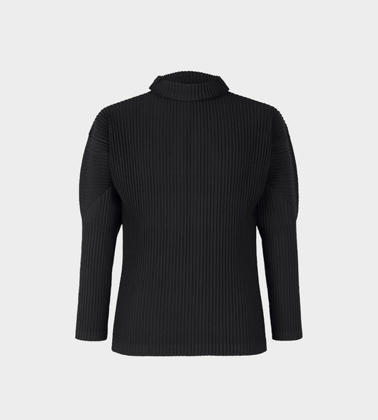 Homme Plisse Issey Miyake - Basic Pleated Turtleneck Black