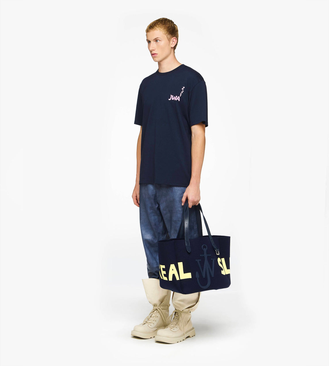 JW Andersson - JWA Back Print Tee Navy