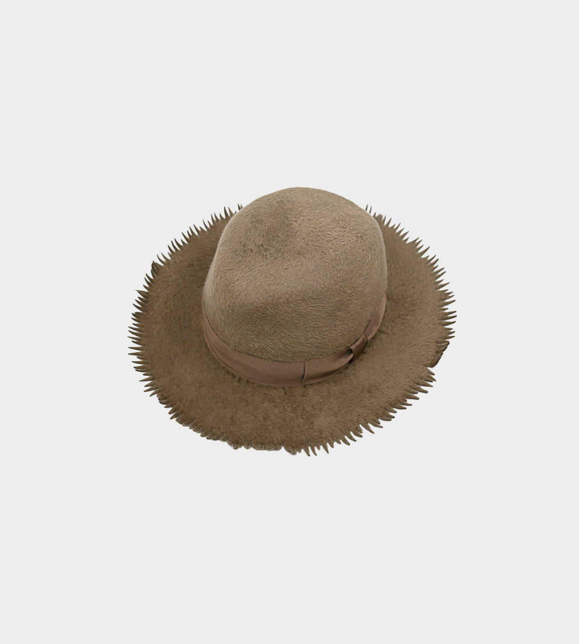 Kijima Takayuki - Fringe Detail Rabbit Felt Hat Camel