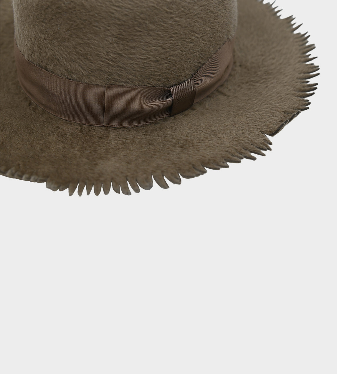 Kijima Takayuki - Fringe Detail Rabbit Felt Hat Camel