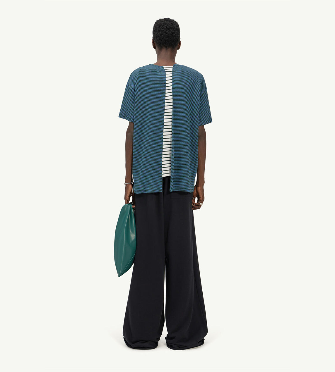 MM6 MAISON MARGIELA - Double Wrap Striped T-Shirt