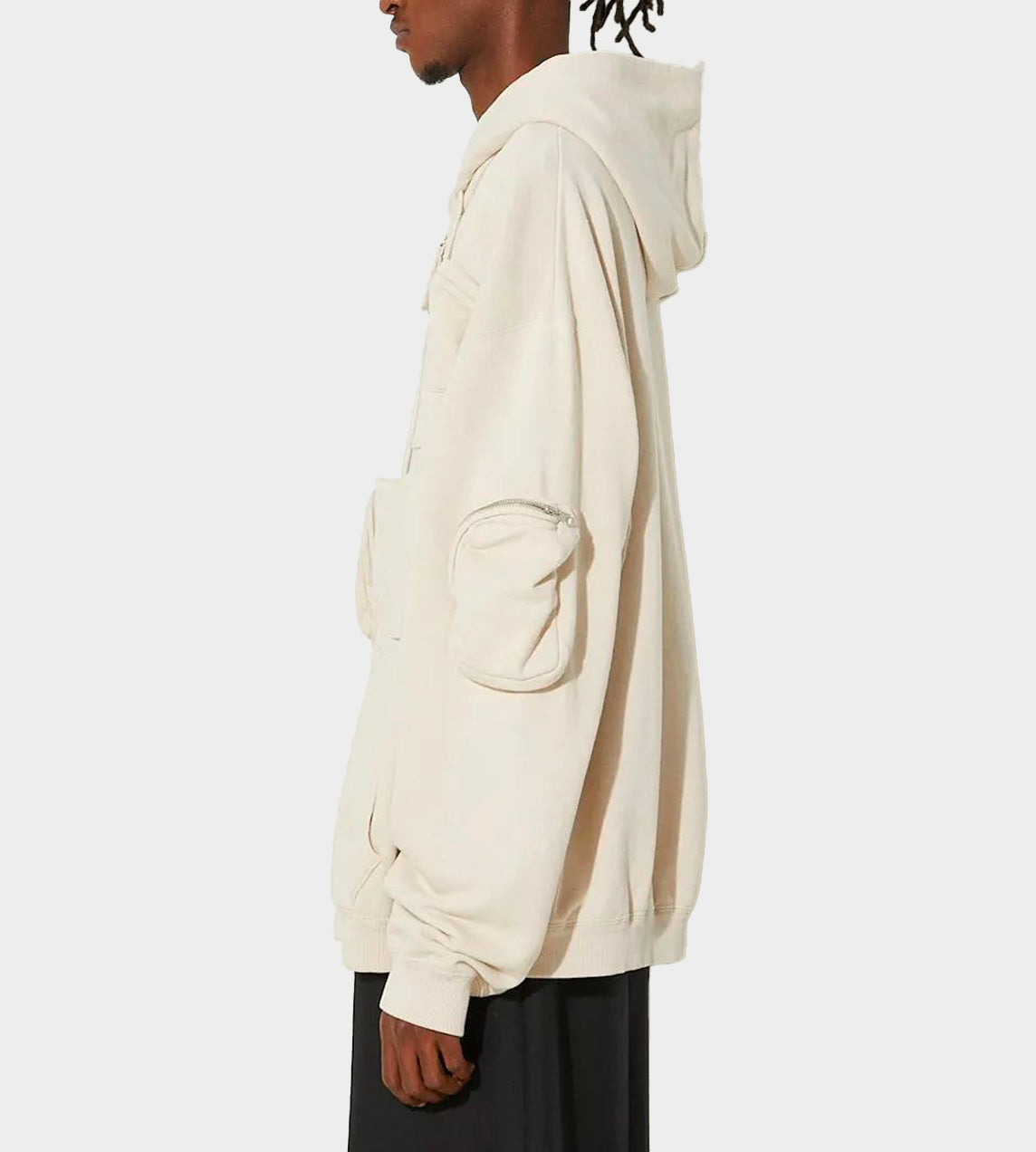 Cargo Cotton Hooded Sweatshirt