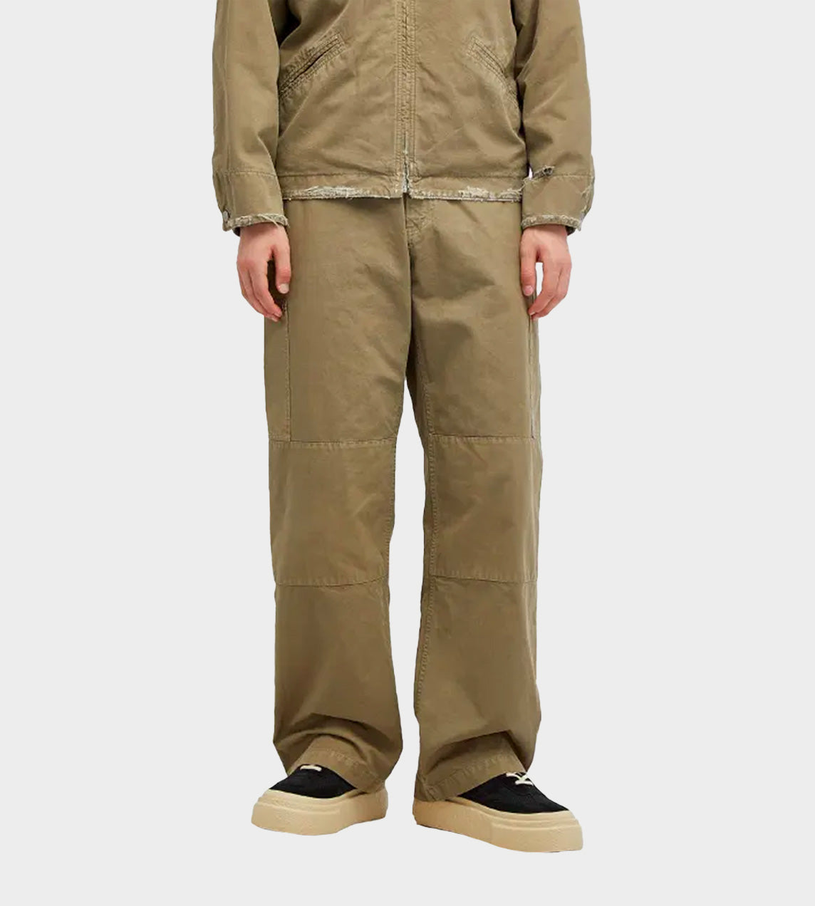 Straight Leg Pants Khaki