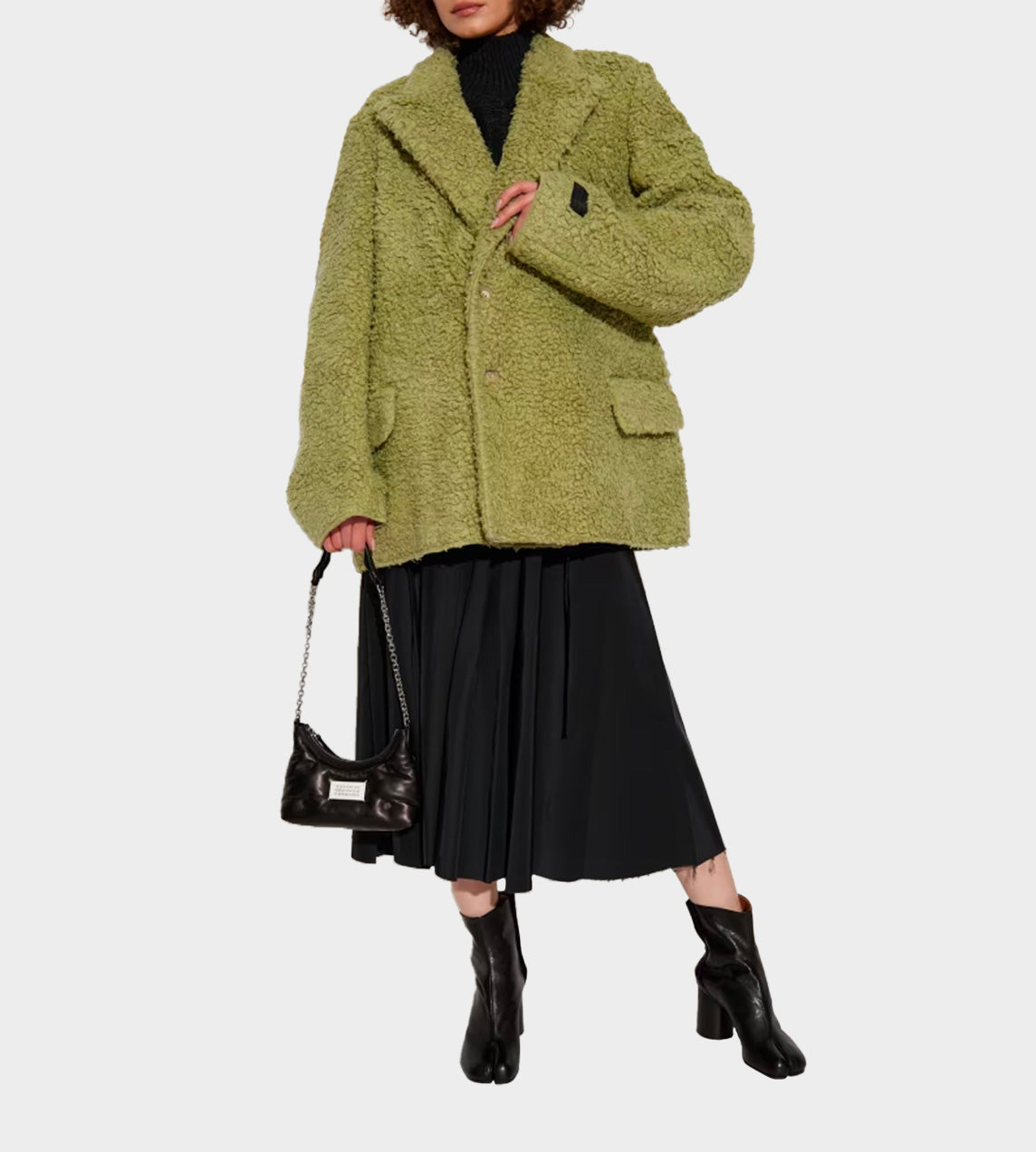 Faux Fur Jacket Green