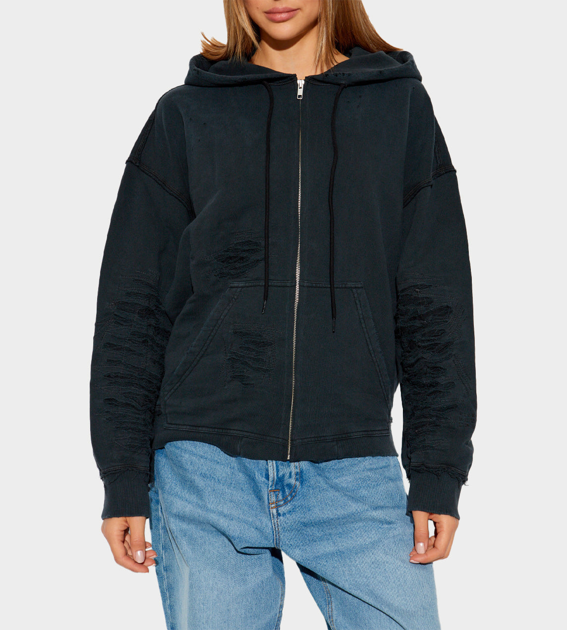 Unbrushed Sweat Hoodie Blk