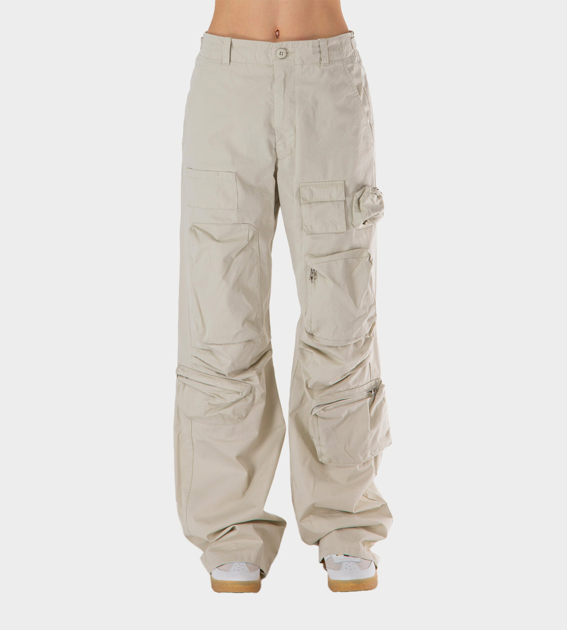 Utility Wide Leg Pants Off White