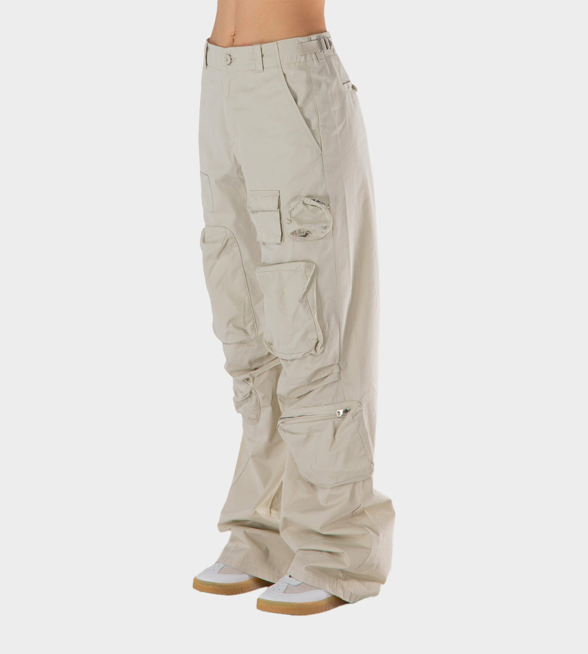 Utility Wide Leg Pants Off White