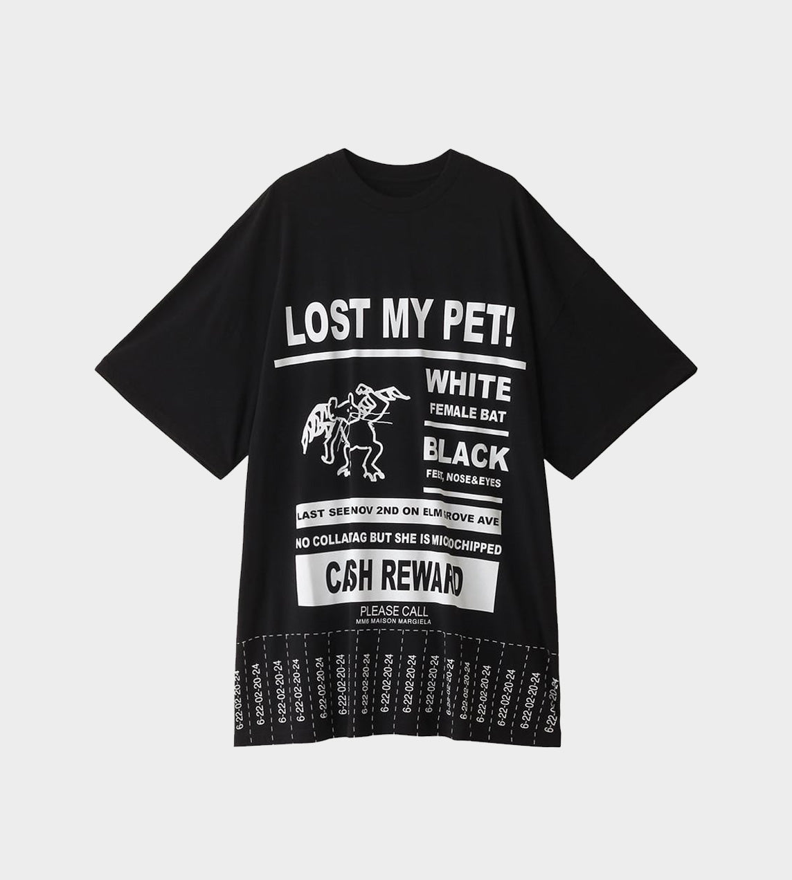 'Lost Pet' T-shirt Blk