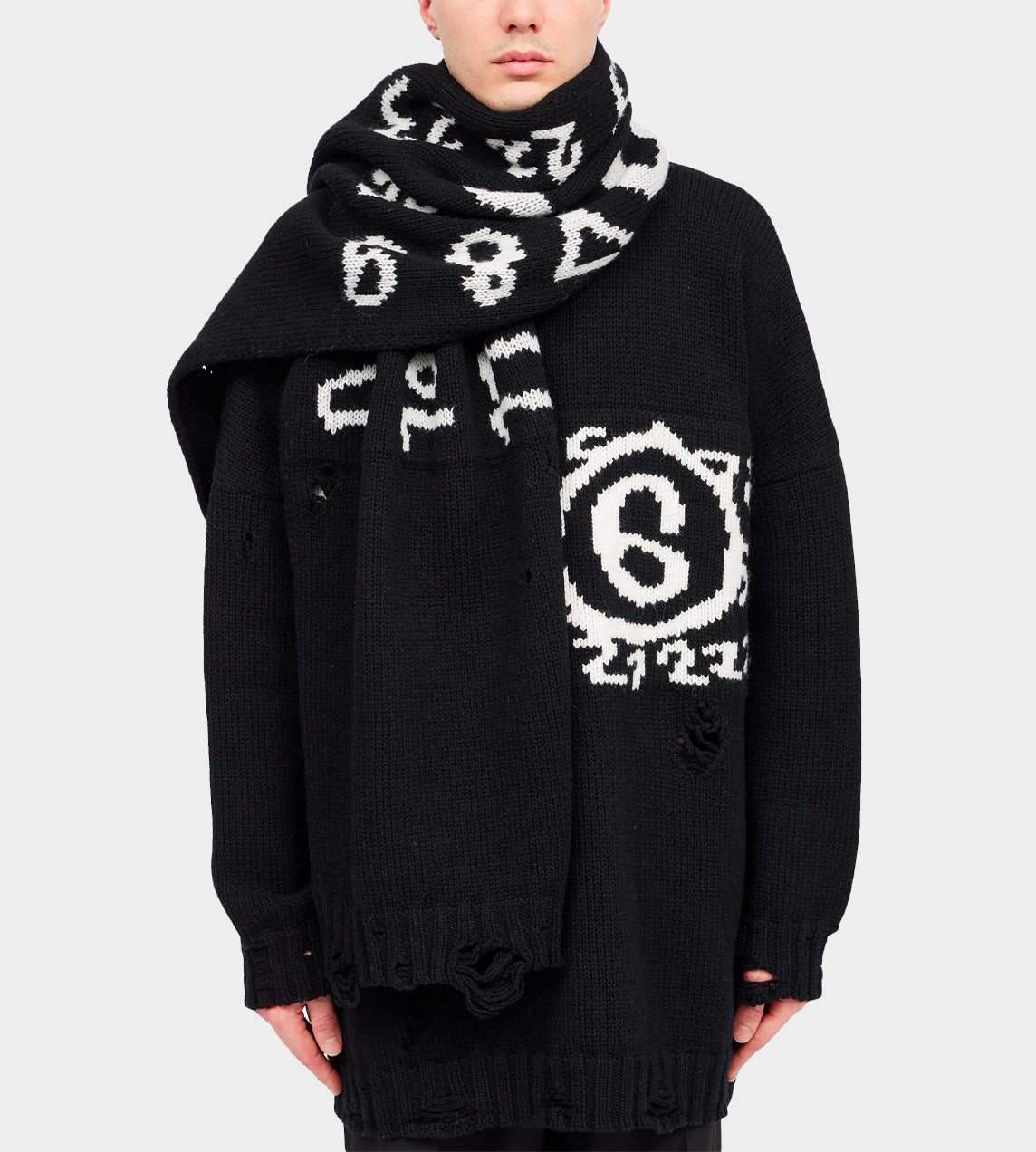 Logo Scarf Black