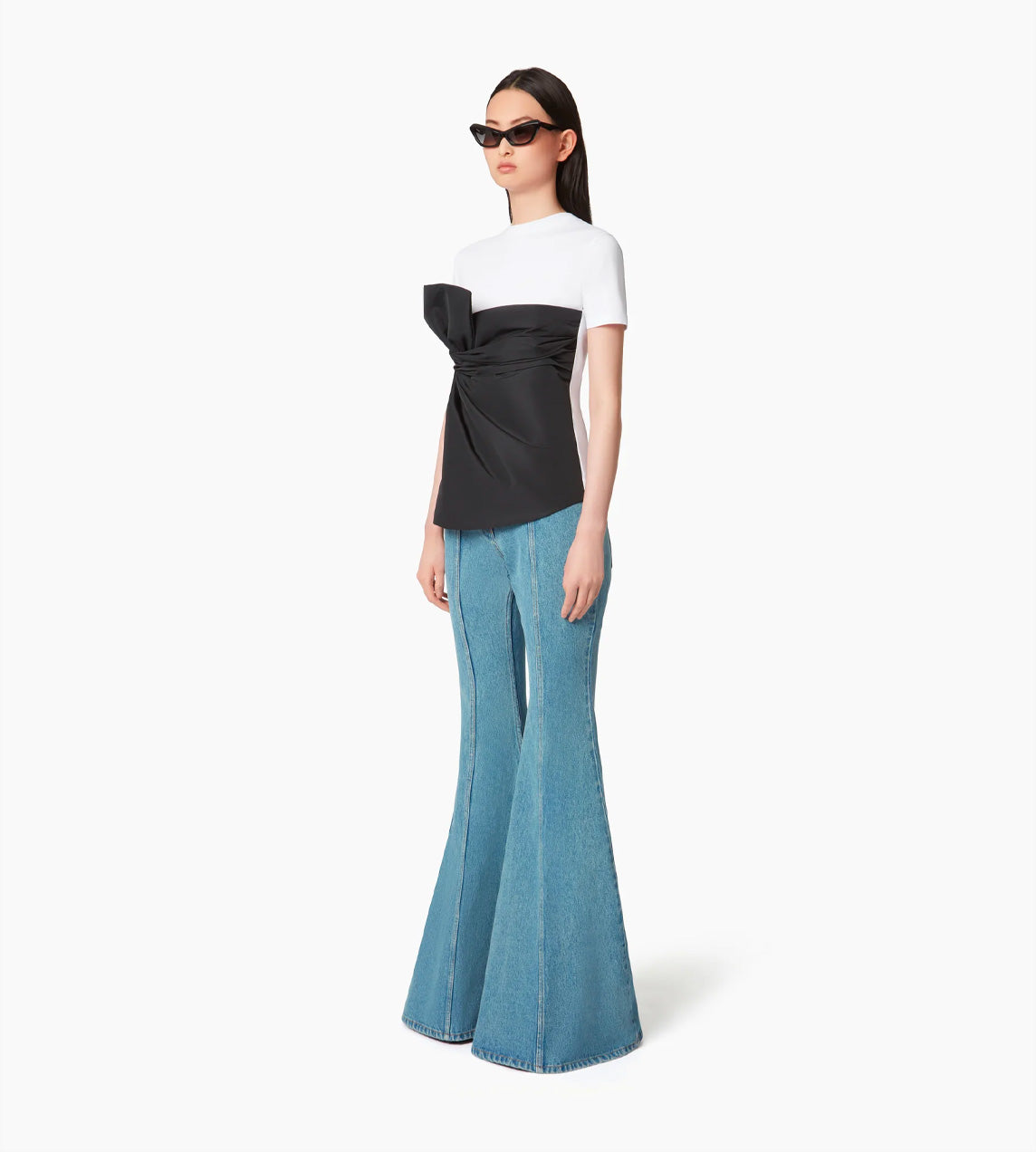 Nina Ricci - Wrap-Around Bow Tee Blk