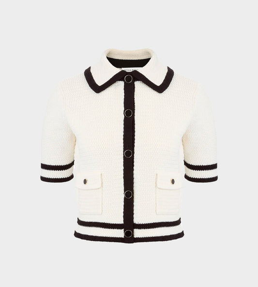 Nina Ricci - Short-sleeve Cardigan White